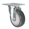 Casterhq 5"x1-1/4" Swivel Caster, Gray Polyurethane on Polyolefin Core Wheel 24CS514PPU34X-02 - alternate 1